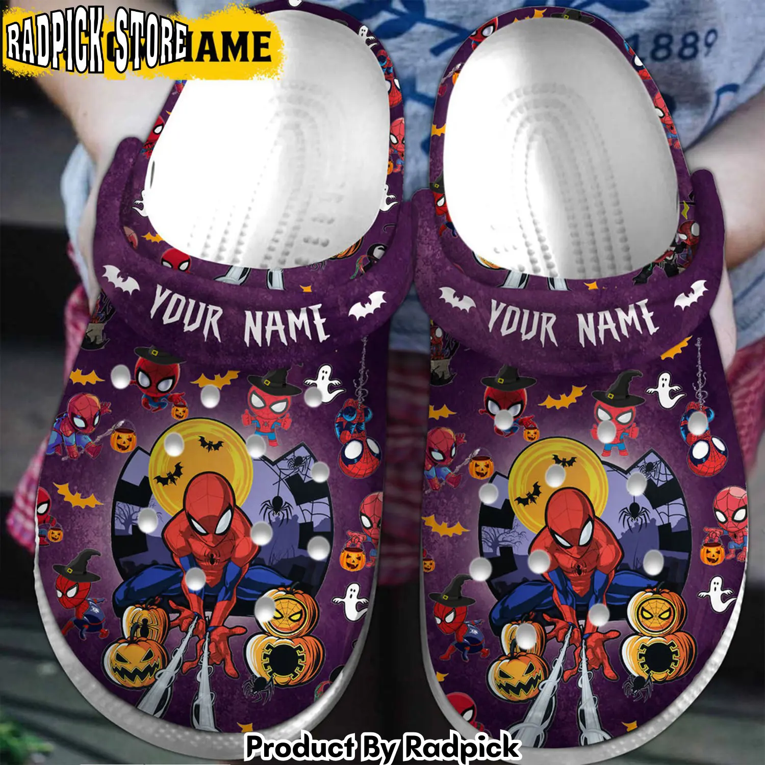Radpick spider man movie cartoon clogs shoes comfortable for men women rp6521360